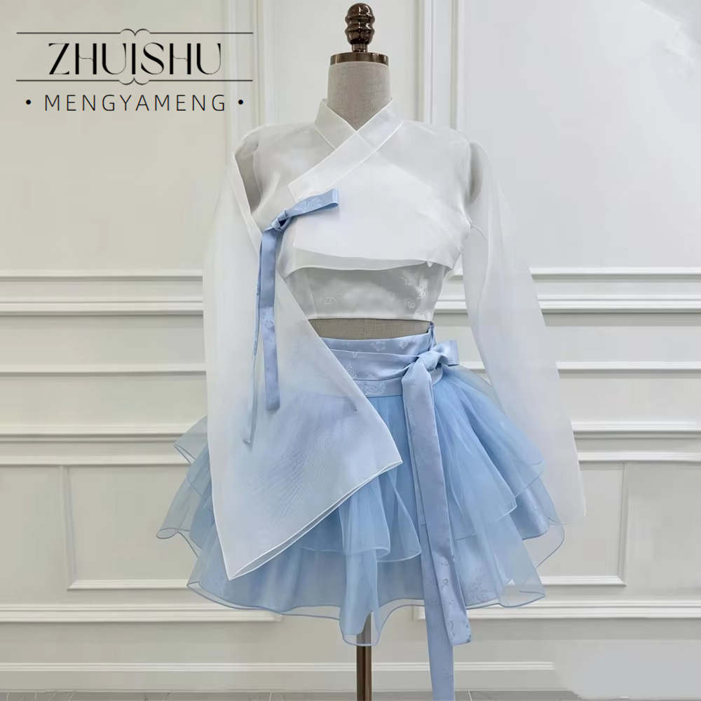 Modern Korean Lifestyle - Robe de bal courte Hanbok sans